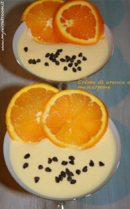 crème di arance e mascarpone